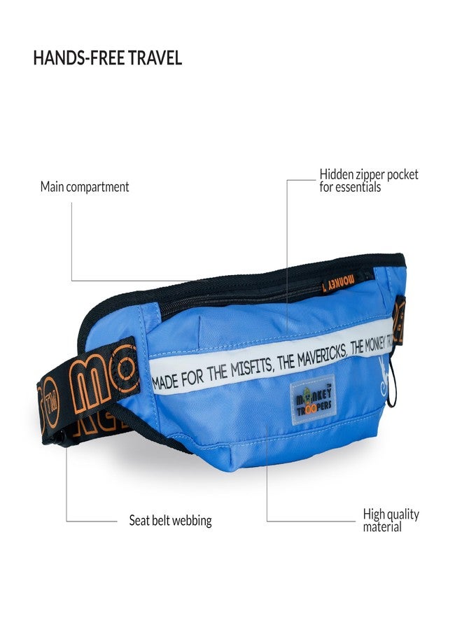 MONKEY TROOPERS Slay Waist Bag, Crossbody, Mini Adventure Essential | Lightweight, Durable, and Effortlessly Cool Fanny Pack | Chest Bag for Men Women Boys and Girls, Travel, Hikking (Lavender) - Image 5